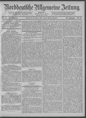 Norddeutsche allgemeine Zeitung vom 22.01.1899