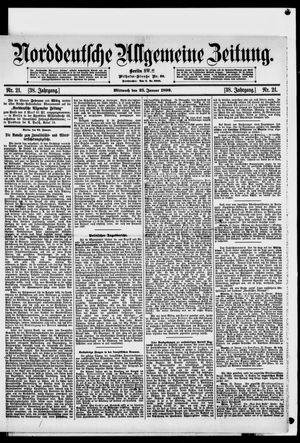 Norddeutsche allgemeine Zeitung vom 25.01.1899