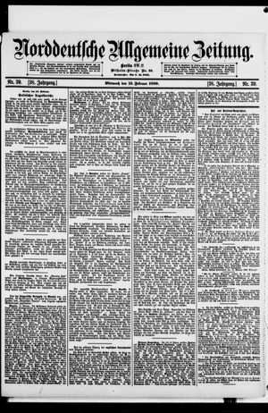 Norddeutsche allgemeine Zeitung on Feb 15, 1899