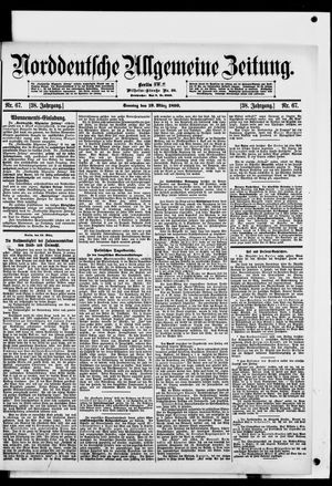 Norddeutsche allgemeine Zeitung vom 19.03.1899