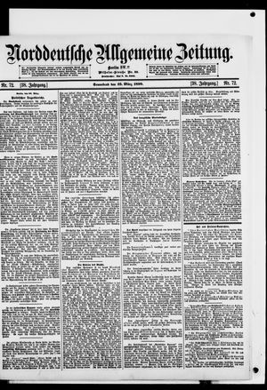 Norddeutsche allgemeine Zeitung on Mar 25, 1899