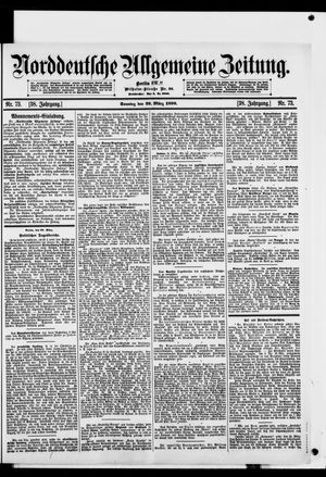 Norddeutsche allgemeine Zeitung vom 26.03.1899