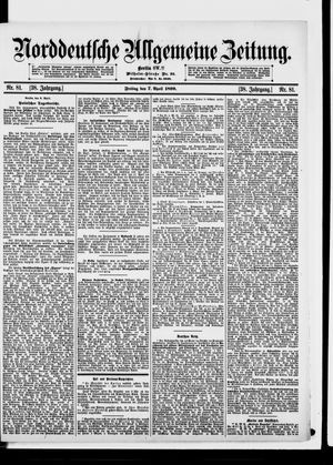 Norddeutsche allgemeine Zeitung vom 07.04.1899