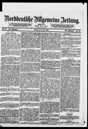Norddeutsche allgemeine Zeitung vom 09.04.1899