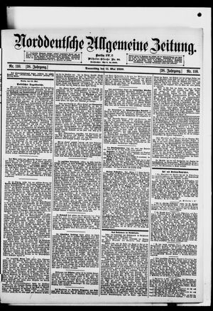 Norddeutsche allgemeine Zeitung vom 11.05.1899