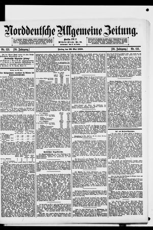 Norddeutsche allgemeine Zeitung vom 26.05.1899