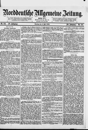 Norddeutsche allgemeine Zeitung on Jul 4, 1899