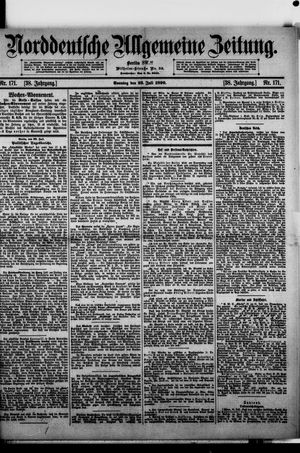 Norddeutsche allgemeine Zeitung vom 23.07.1899