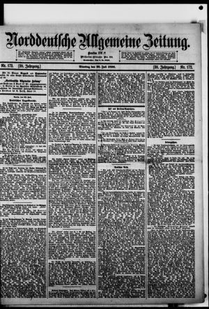 Norddeutsche allgemeine Zeitung vom 25.07.1899