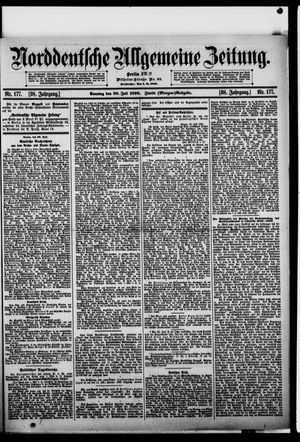 Norddeutsche allgemeine Zeitung on Jul 30, 1899