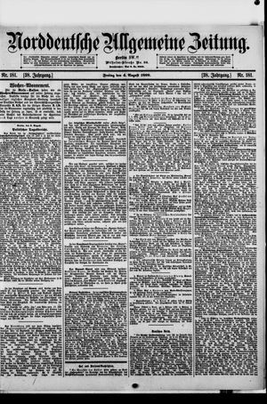 Norddeutsche allgemeine Zeitung vom 04.08.1899