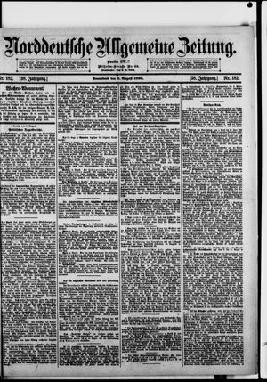 Norddeutsche allgemeine Zeitung vom 05.08.1899