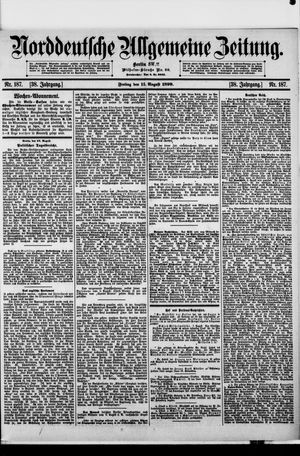 Norddeutsche allgemeine Zeitung vom 11.08.1899