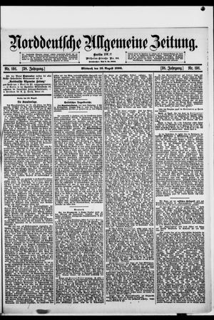 Norddeutsche allgemeine Zeitung vom 16.08.1899