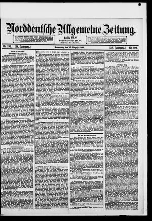 Norddeutsche allgemeine Zeitung vom 17.08.1899
