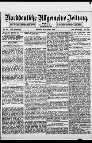 Norddeutsche allgemeine Zeitung vom 19.08.1899
