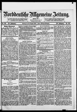 Norddeutsche allgemeine Zeitung vom 20.08.1899