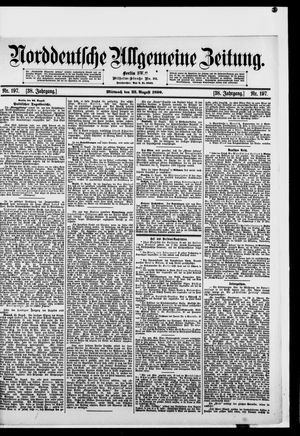 Norddeutsche allgemeine Zeitung vom 23.08.1899