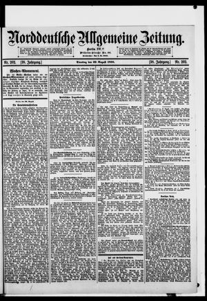Norddeutsche allgemeine Zeitung vom 29.08.1899