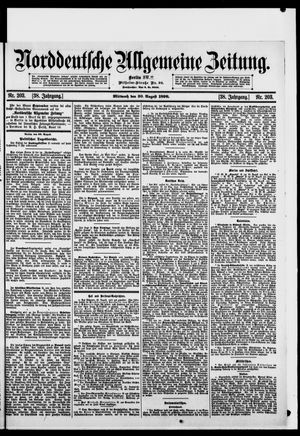 Norddeutsche allgemeine Zeitung vom 30.08.1899