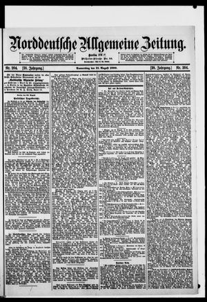 Norddeutsche allgemeine Zeitung vom 31.08.1899