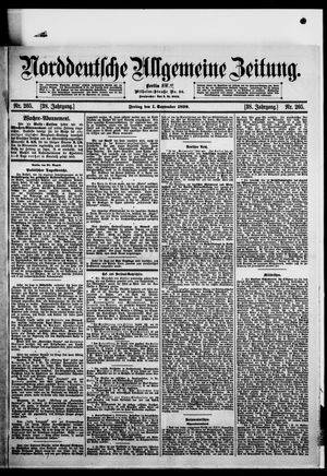 Norddeutsche allgemeine Zeitung vom 01.09.1899
