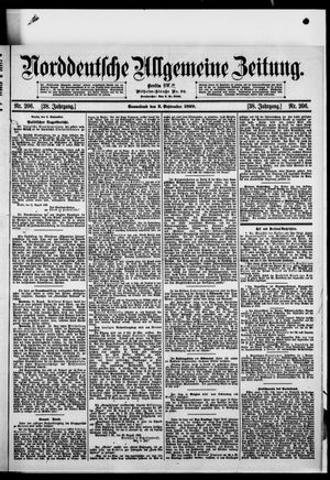 Norddeutsche allgemeine Zeitung vom 02.09.1899
