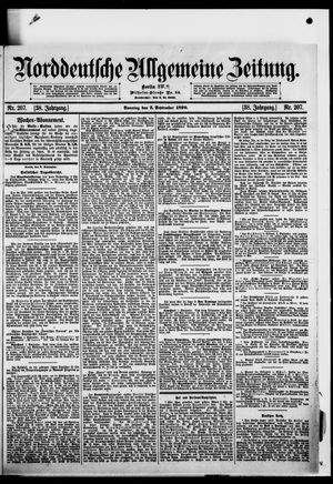 Norddeutsche allgemeine Zeitung vom 03.09.1899