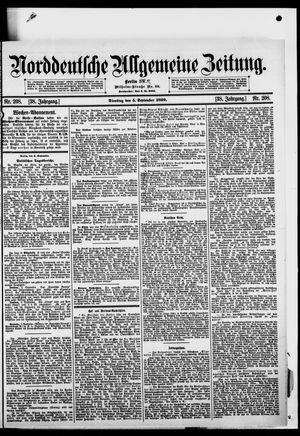 Norddeutsche allgemeine Zeitung vom 05.09.1899