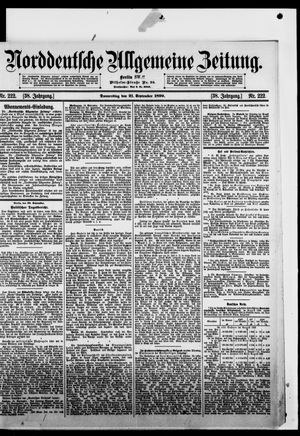 Norddeutsche allgemeine Zeitung vom 21.09.1899