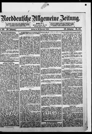 Norddeutsche allgemeine Zeitung vom 22.09.1899