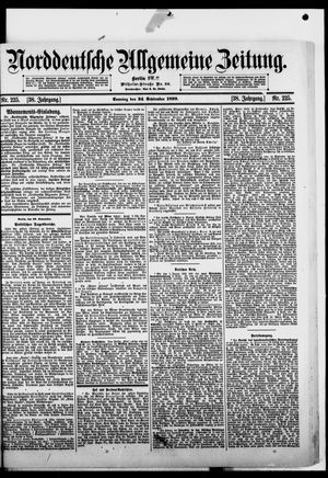 Norddeutsche allgemeine Zeitung vom 24.09.1899