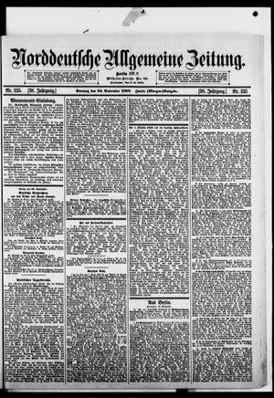 Norddeutsche allgemeine Zeitung vom 24.09.1899