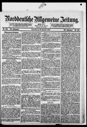 Norddeutsche allgemeine Zeitung vom 28.09.1899