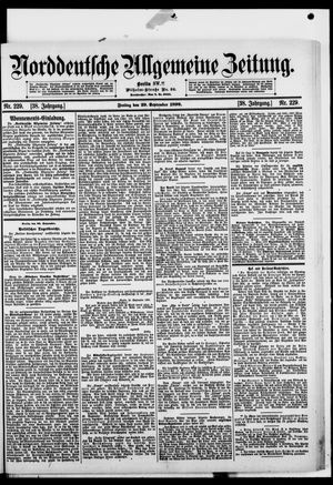 Norddeutsche allgemeine Zeitung vom 29.09.1899