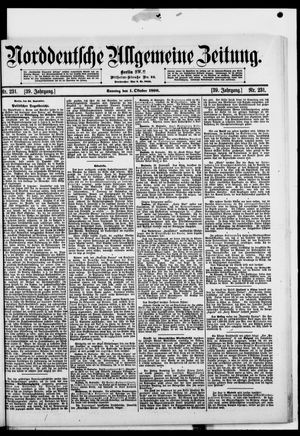 Norddeutsche allgemeine Zeitung vom 01.10.1899