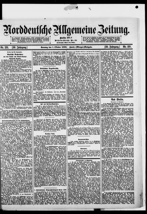 Norddeutsche allgemeine Zeitung vom 01.10.1899