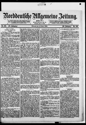 Norddeutsche allgemeine Zeitung vom 04.10.1899