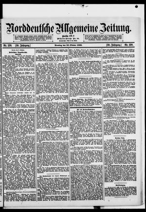 Norddeutsche allgemeine Zeitung vom 10.10.1899