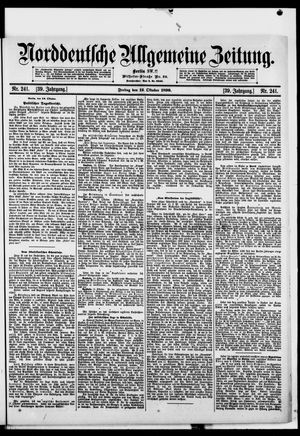 Norddeutsche allgemeine Zeitung vom 13.10.1899