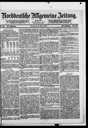 Norddeutsche allgemeine Zeitung vom 17.10.1899