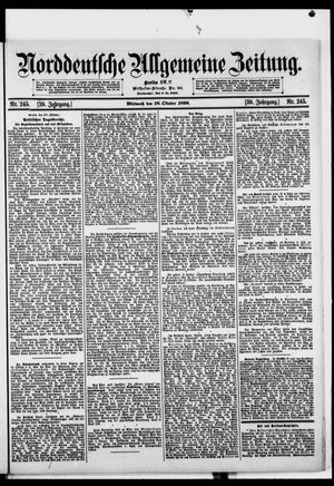 Norddeutsche allgemeine Zeitung vom 18.10.1899