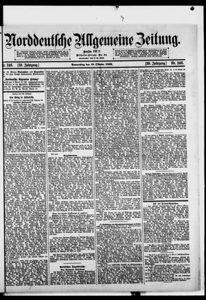Norddeutsche allgemeine Zeitung vom 19.10.1899