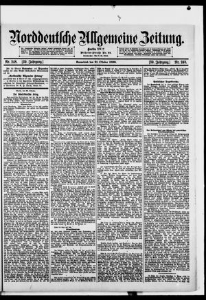 Norddeutsche allgemeine Zeitung on Oct 21, 1899