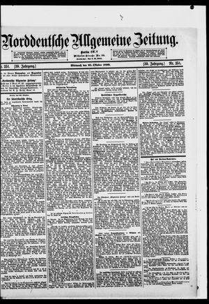 Norddeutsche allgemeine Zeitung vom 25.10.1899