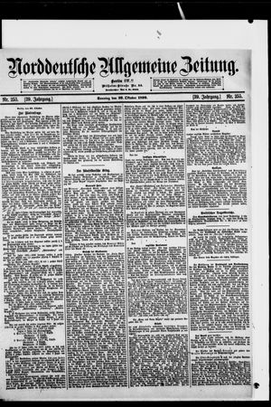 Norddeutsche allgemeine Zeitung vom 29.10.1899