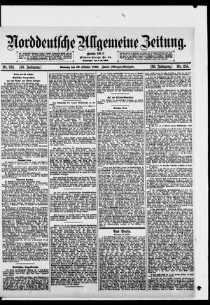 Norddeutsche allgemeine Zeitung on Oct 29, 1899