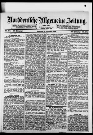 Norddeutsche allgemeine Zeitung vom 02.11.1899