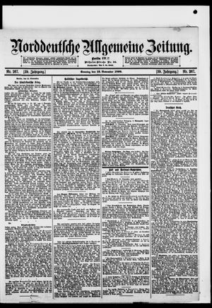 Norddeutsche allgemeine Zeitung vom 12.11.1899