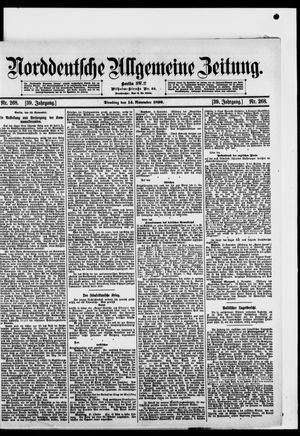 Norddeutsche allgemeine Zeitung vom 14.11.1899